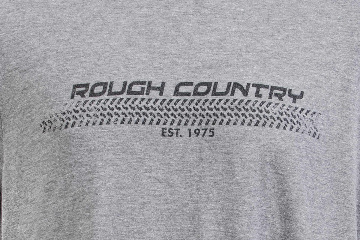 Rough Country T-Shirt Horizontal Tread Grey SM