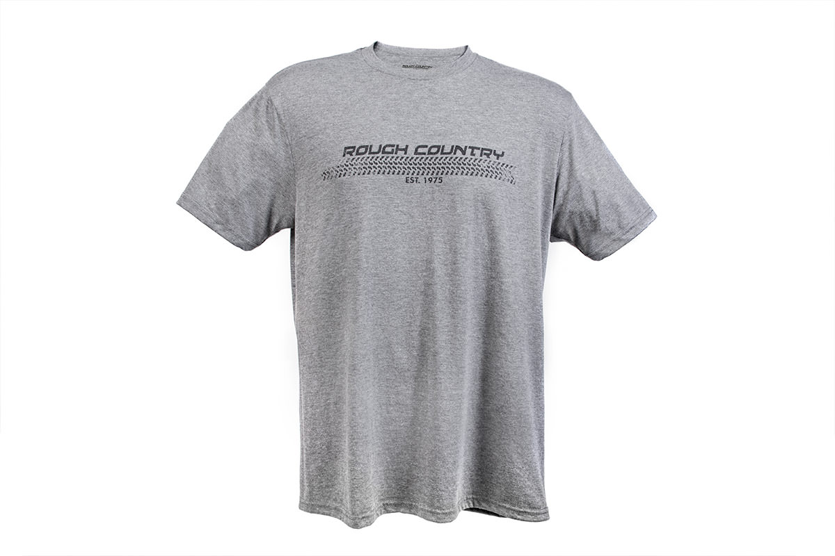 Rough Country T-Shirt Horizontal Tread Grey MD