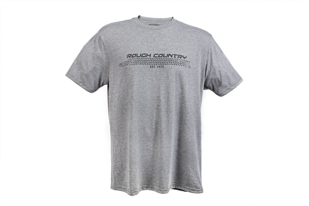 Rough Country T-Shirt Horizontal Tread Grey LG
