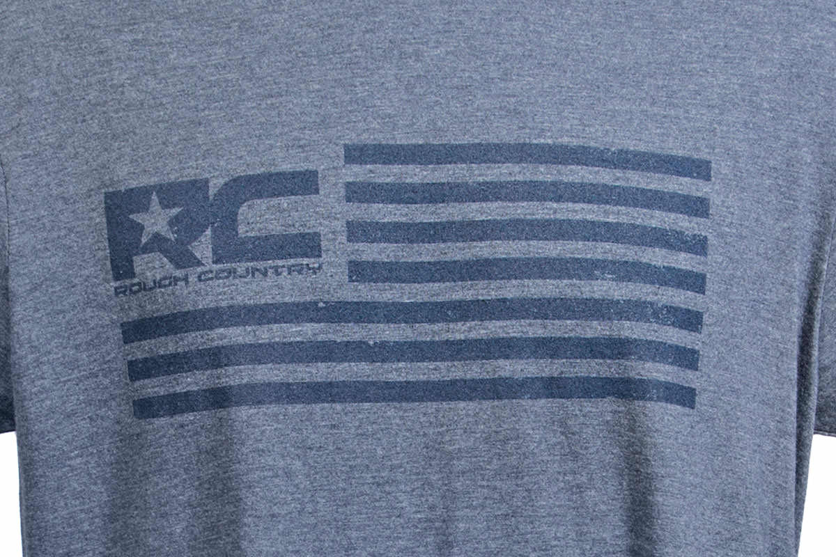 Rough Country T-Shirt American Flag Blue MD