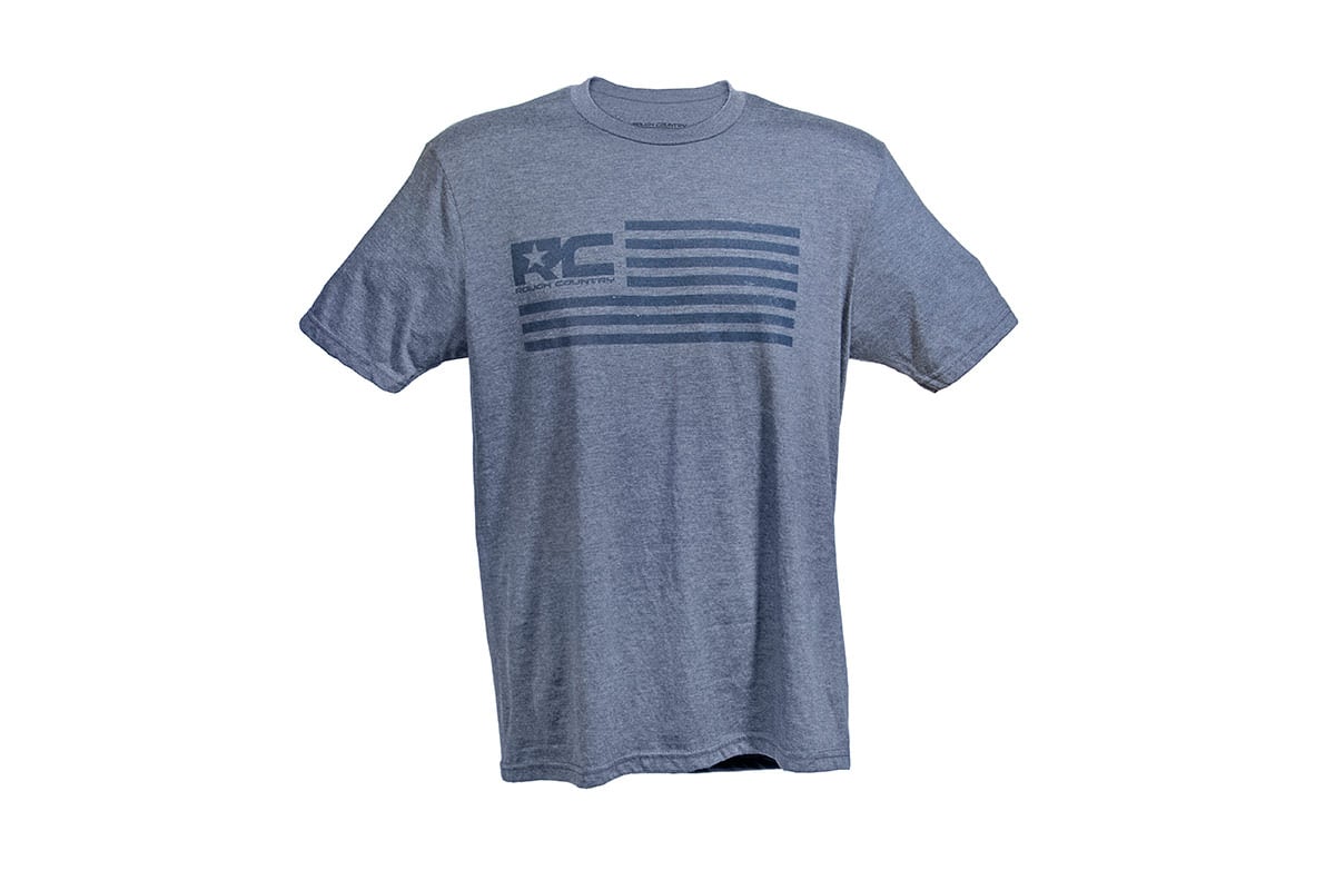 Rough Country T-Shirt American Flag Blue SM