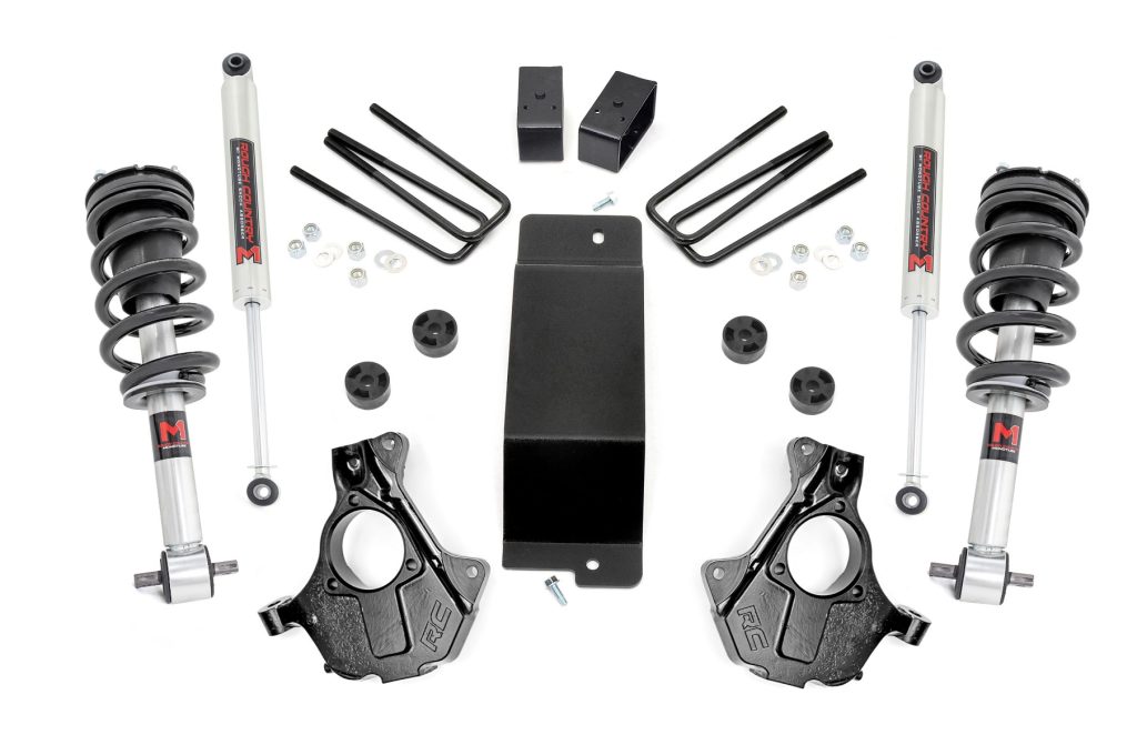 Rough Country 3.5 Inch Lift Kit Cast Steel LCA FR M1 Chevy/GMC 1500 (14-18 & Classic)