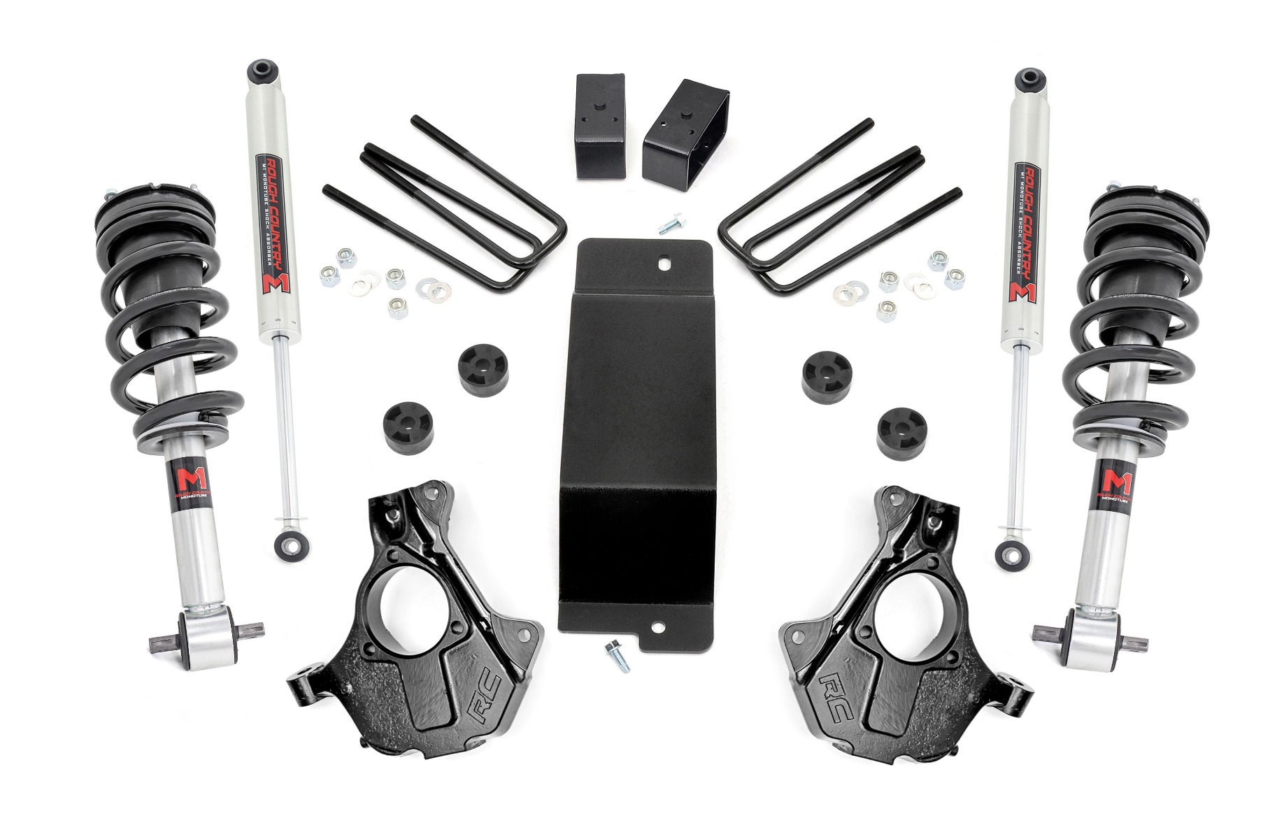 Rough Country 3.5 Inch Lift Kit Cast Steel LCA FR M1 Chevy/GMC 1500 (14-18 & Classic)