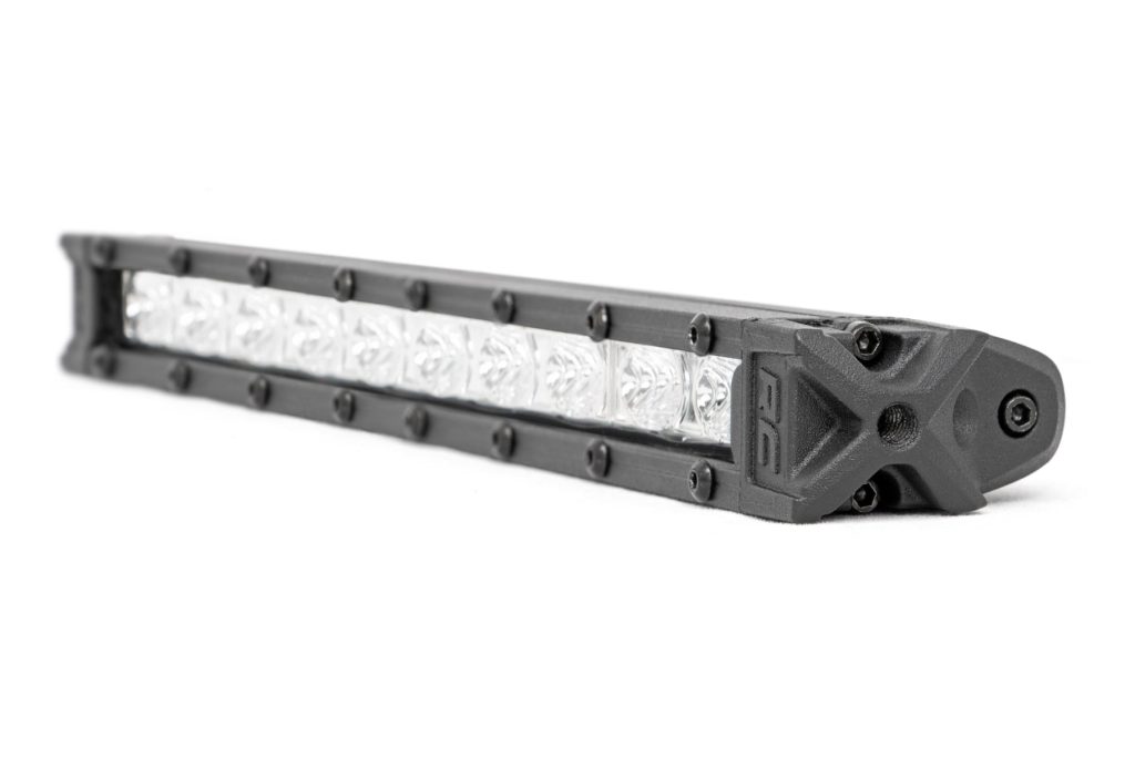 Rough Country 10 Inch Chrome Series LED Light Bar Slim Line Pair