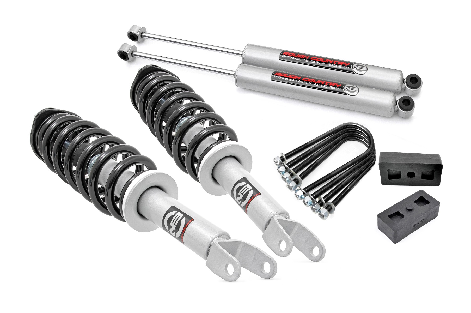 Rough Country 2.5 Inch Lift Kit N3 Struts Ram 1500 4WD (2006-2008)