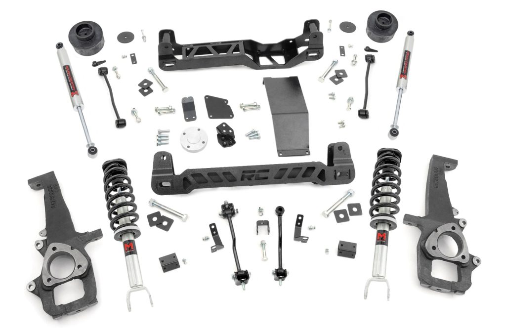 Rough Country 4 Inch Lift Kit M1 Struts Ram 1500 4WD (2012-2018 & Classic)