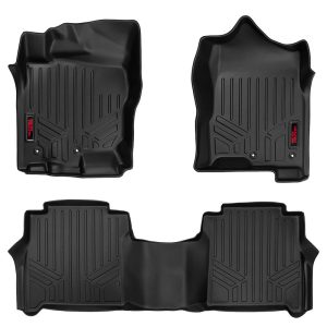 Rough Country Floor Mats FR & RR Crew Cab Nissan Titan (17-24)/Titan XD (16-24)