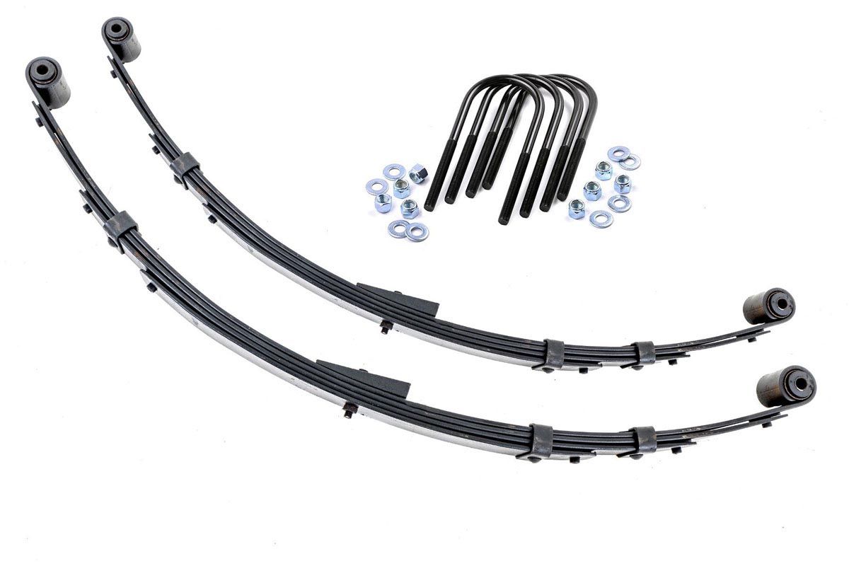 Rough Country Rear Leaf Springs 4″ Lift Pair Jeep Wrangler YJ 4WD (1987-1995)
