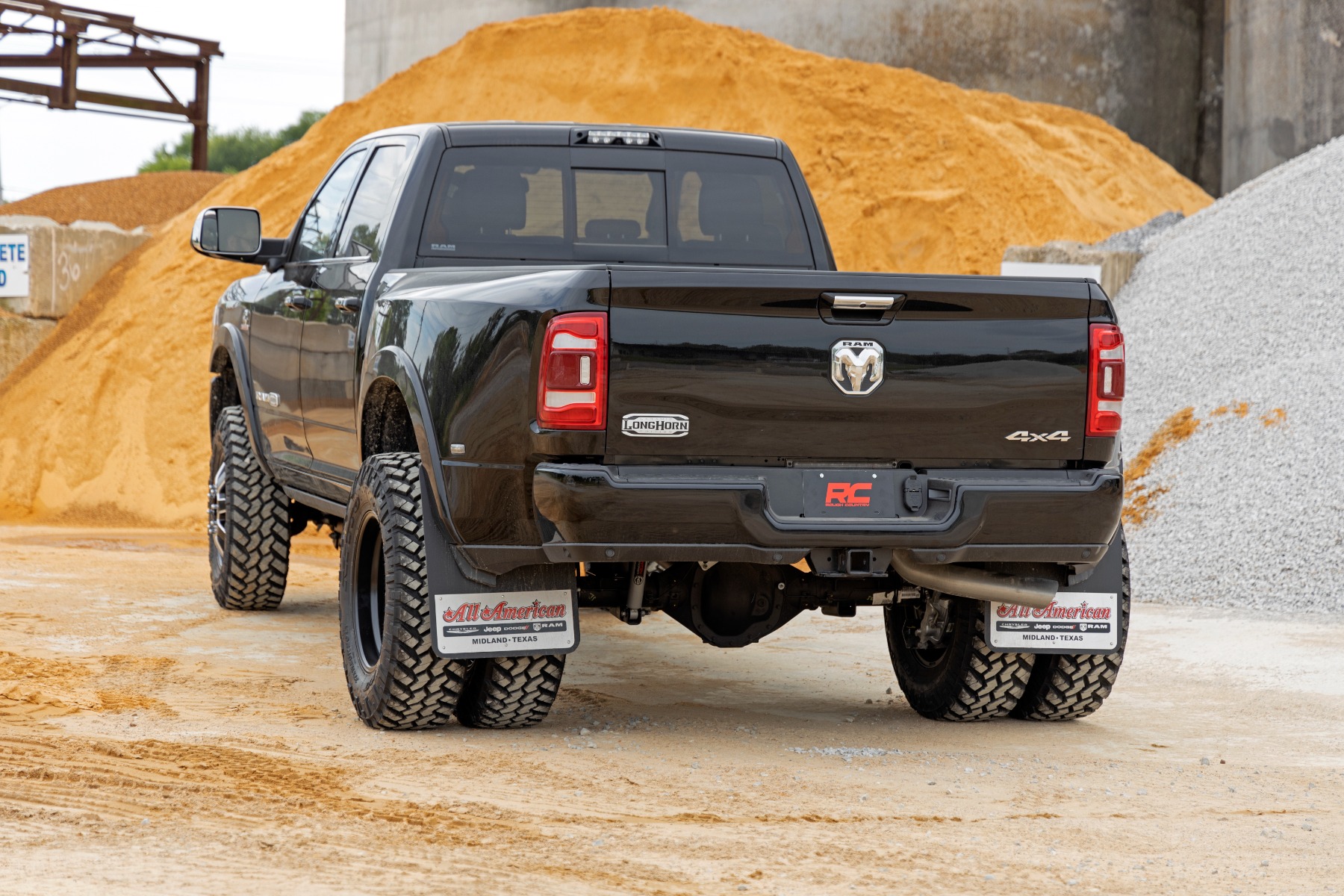 Rough Country 5 Inch Lift Kit Diesel AISIN Ram 3500 4WD (2019-2024)