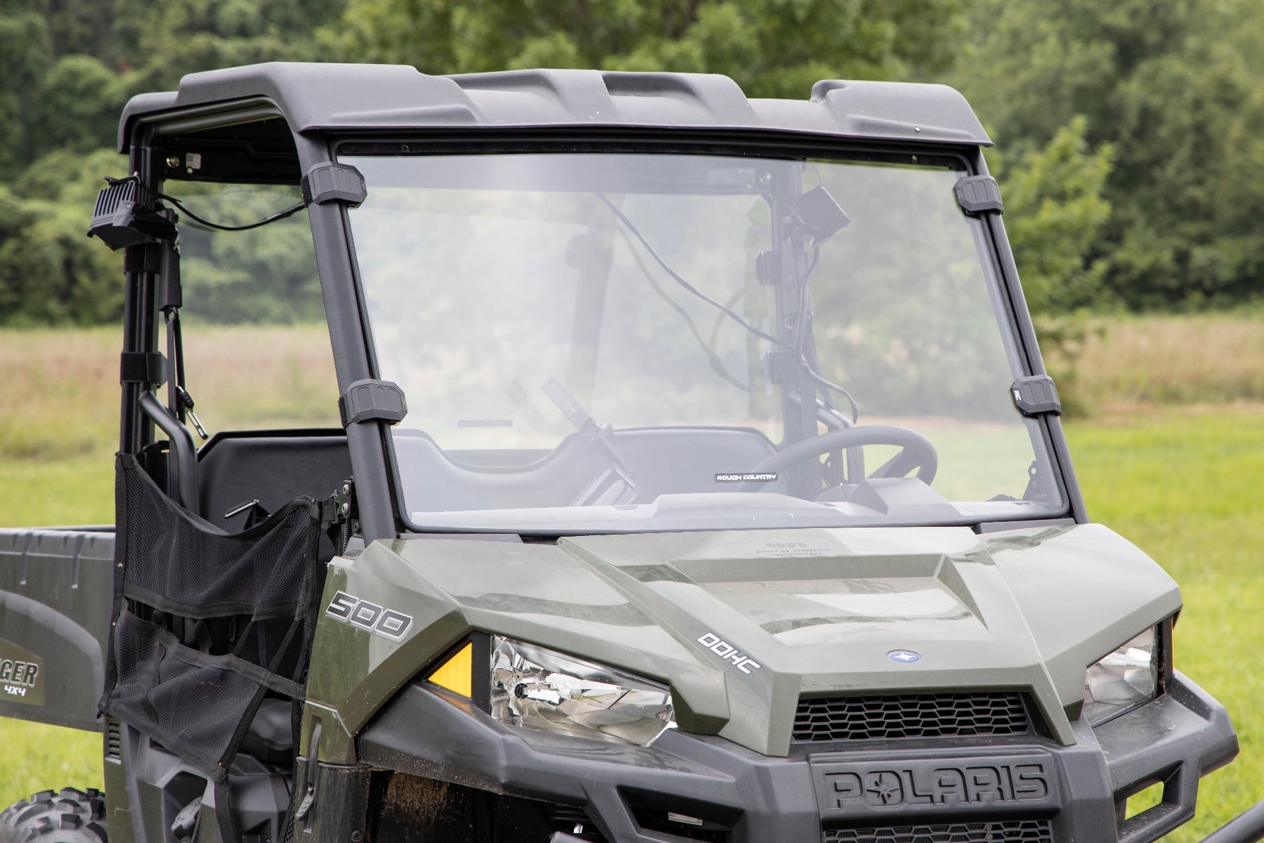 Rough Country Full Windshield Scratch Resistant Mid Size Polaris Ranger 500/Ranger 800 Mid-Size