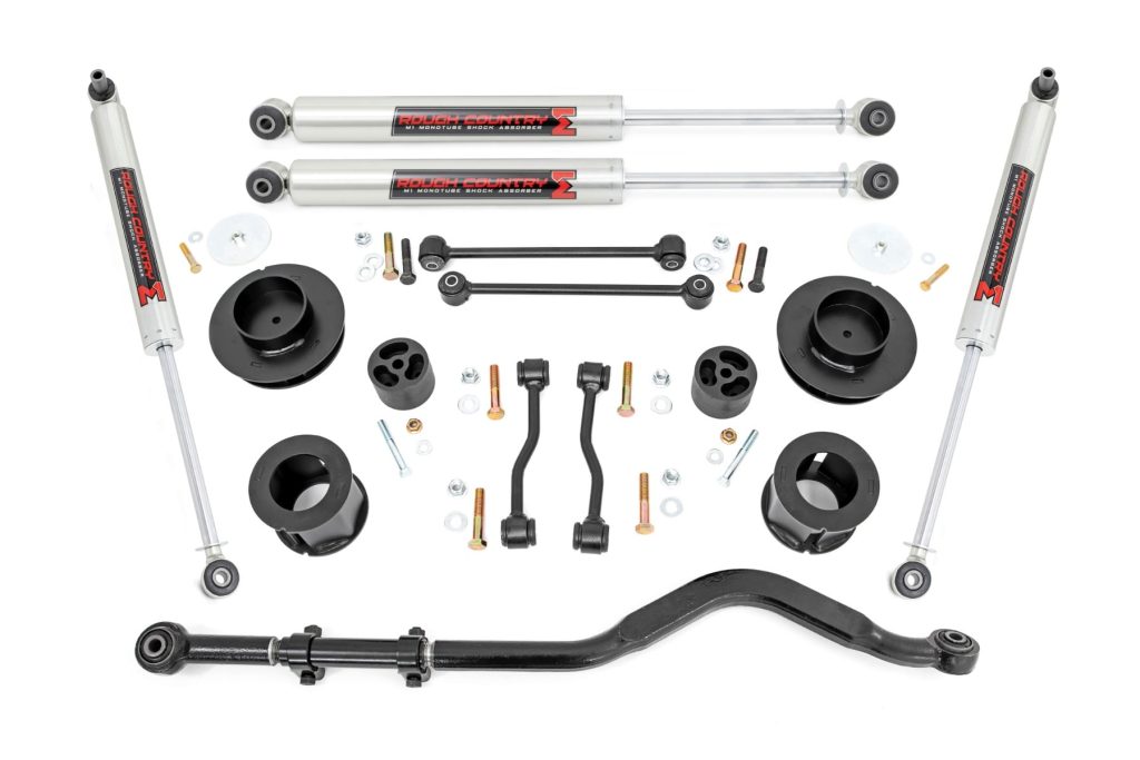 Rough Country 3.5 Inch Lift Kit Spacers M1 Jeep Gladiator JT 4WD (2020-2023)