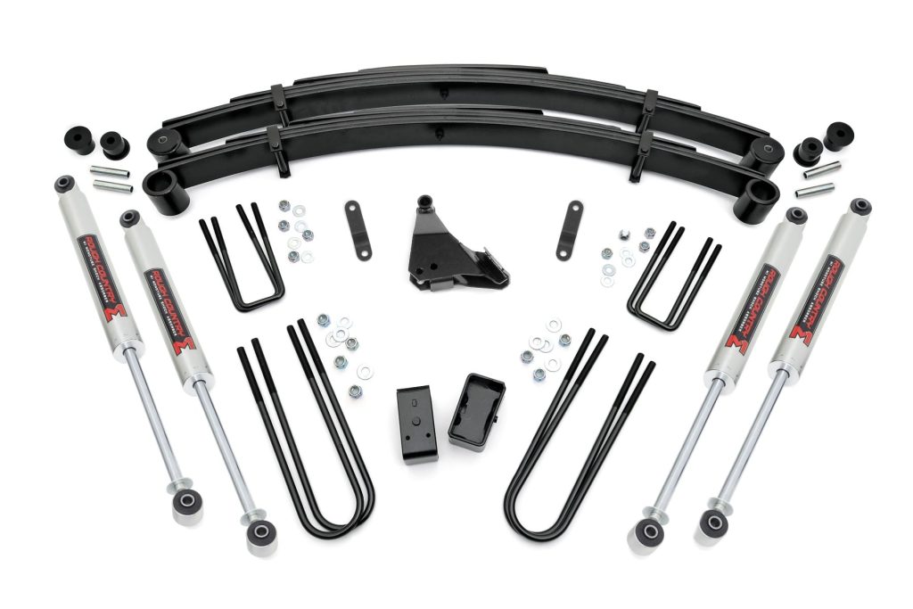 Rough Country 4 Inch Lift Kit Rear Blocks M1 Ford F-250/F-350 Super Duty 4WD (99-04)