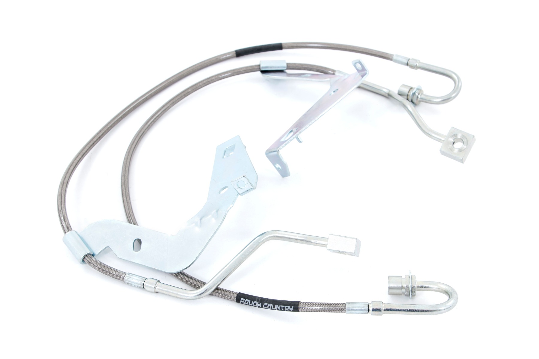 Rough Country Brake Lines Stainless Front Ford F-250/F-350 Super Duty 4WD (2017-2026)