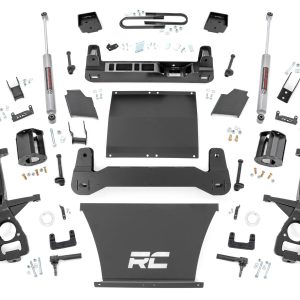 Rough Country 6 Inch Lift Kit Mono Leaf Rear Chevy Silverado 1500 4WD (2025-2026)