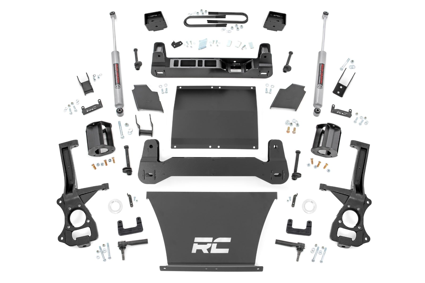 Rough Country 6 Inch Lift Kit Mono Leaf Rear Chevy Silverado 1500 4WD (2025-2026)