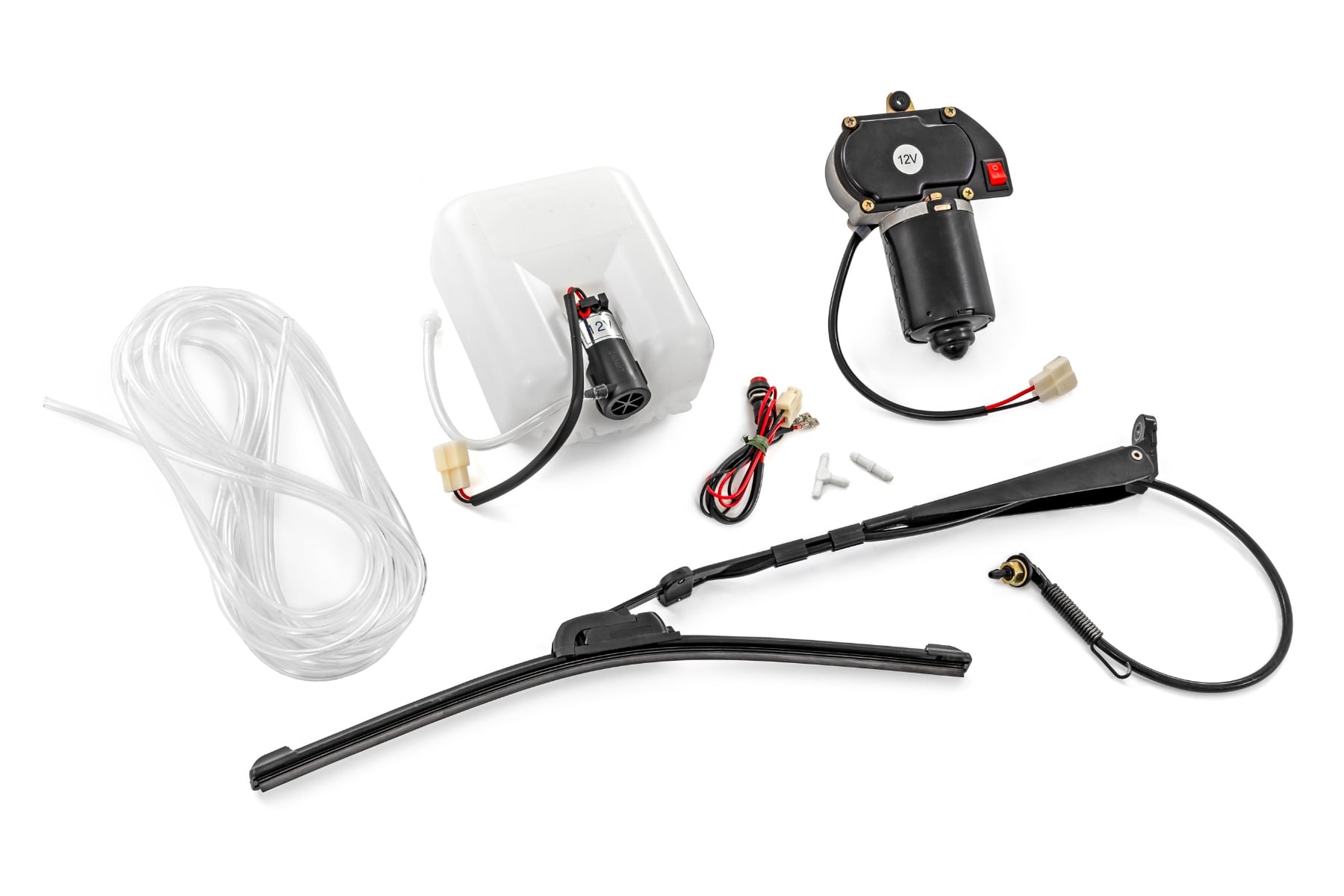 Rough Country Universal UTV Powered Wiper w/Washer Tank 16β³ Blade