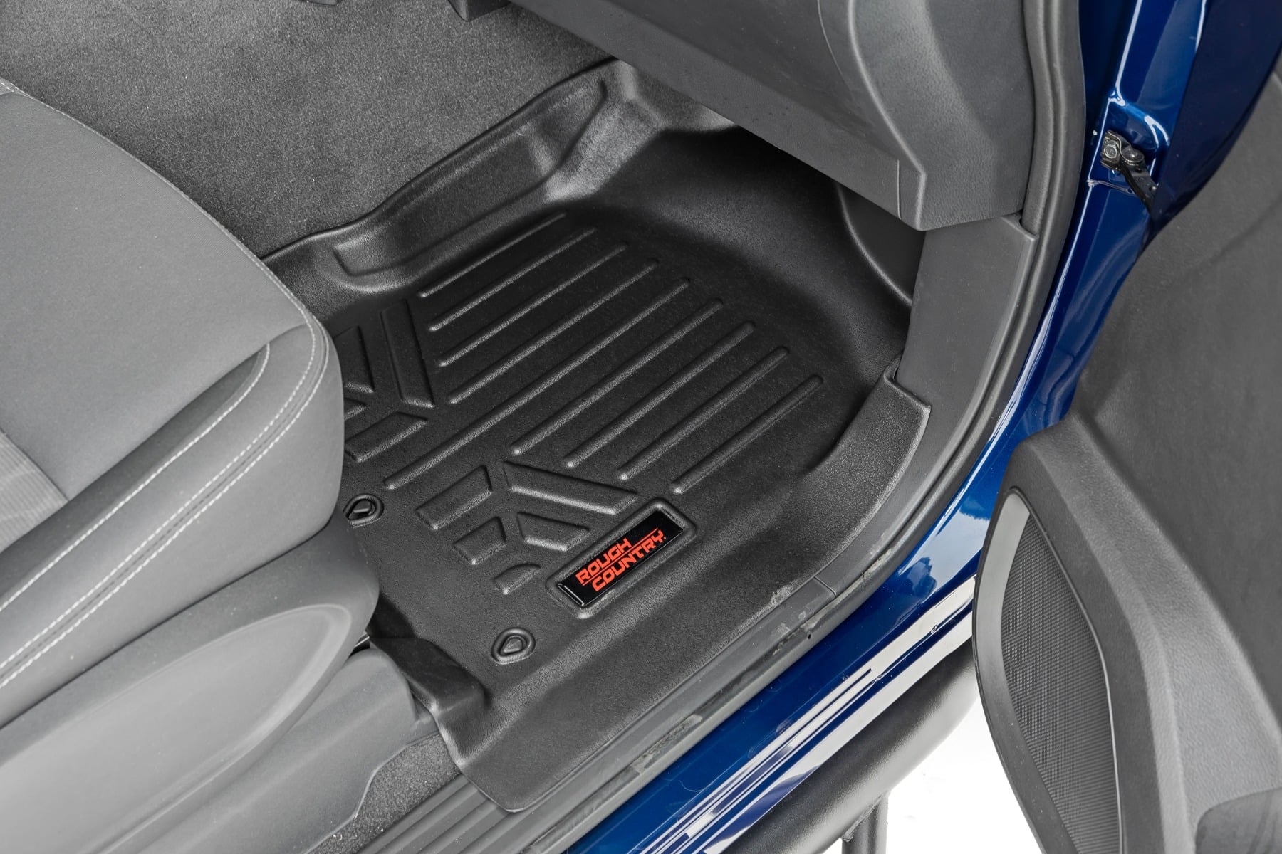 Rough Country Floor Mats FR & RR Crew Cab Nissan Titan (17-24)/Titan XD (16-24)