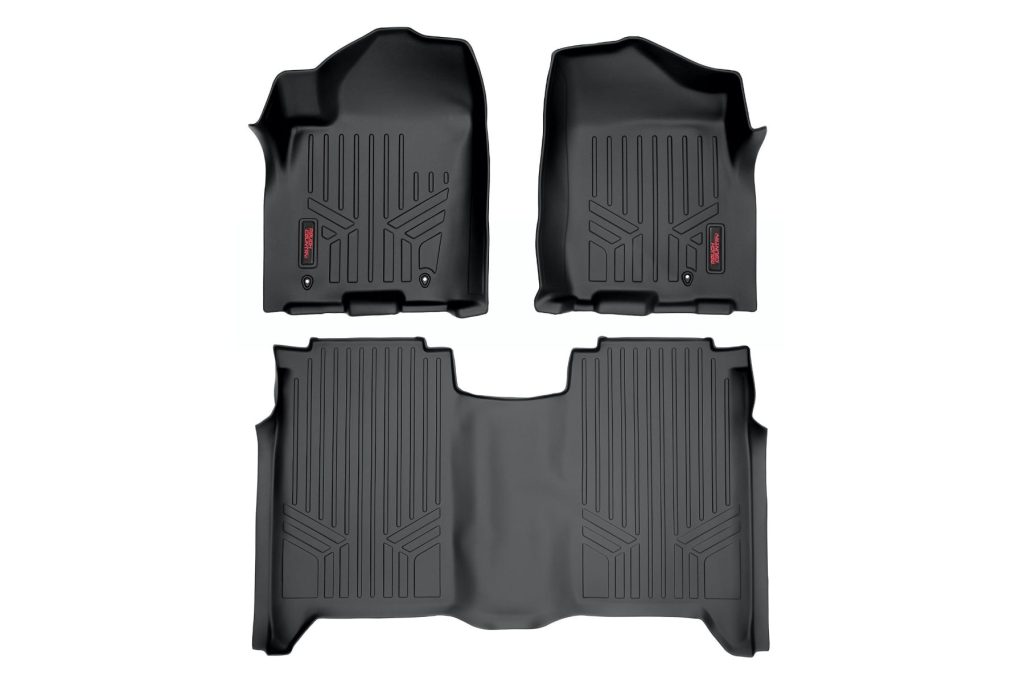 Rough Country Floor Mats FR & RR Crew Cab Nissan Titan 2WD/4WD (2004-2015)