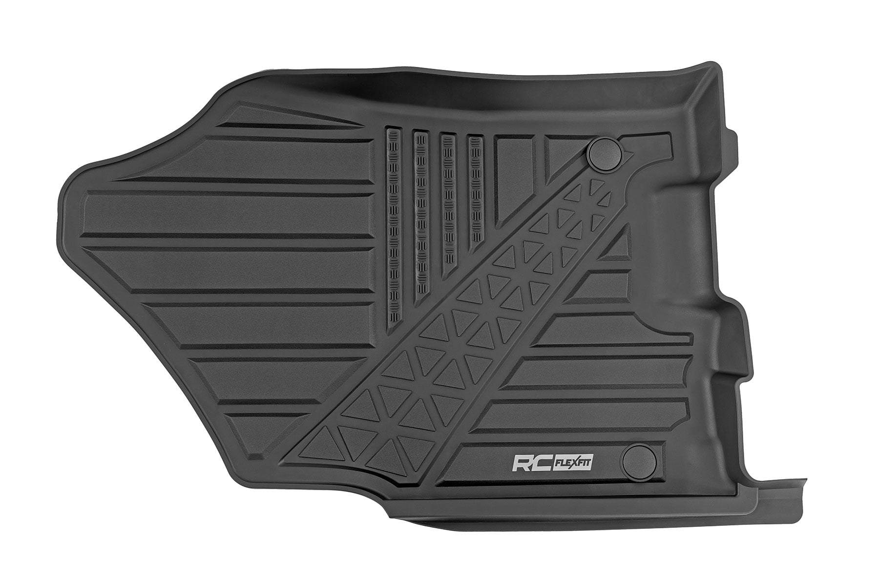 Rough Country Flex-Fit Floor Mats Front Crew Ram 1500 (19-24)/1500 TRX (21-24)