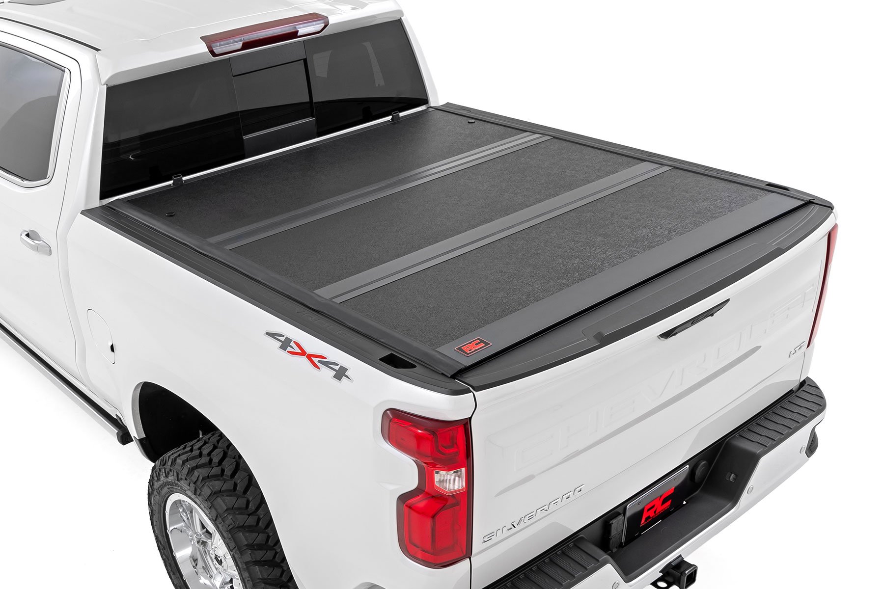 Rough Country Hard Low Profile Bed Cover 5β9β³ Bed Rail Caps Chevy/GMC 1500/2500HD/3500HD (14-19 & Classic)