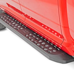 Rough Country RPT2 Running Boards Crew Cab Black Ram 1500 2WD/4WD (2009-2018 & Classic)