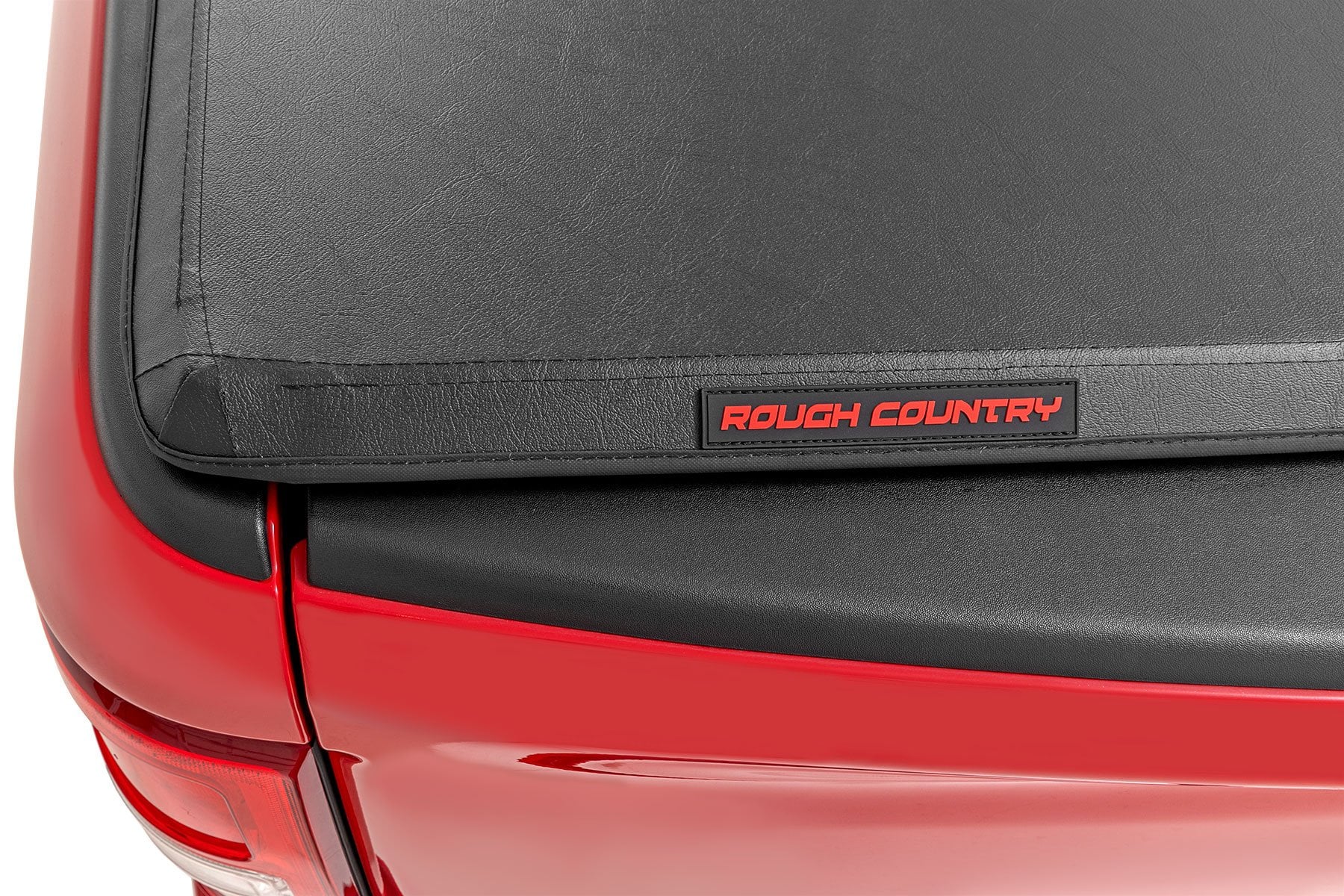 Rough Country Soft Tri-Fold Bed Cover 6β7β³ Bed Ford F-150 (15-20)/Raptor (17-20)