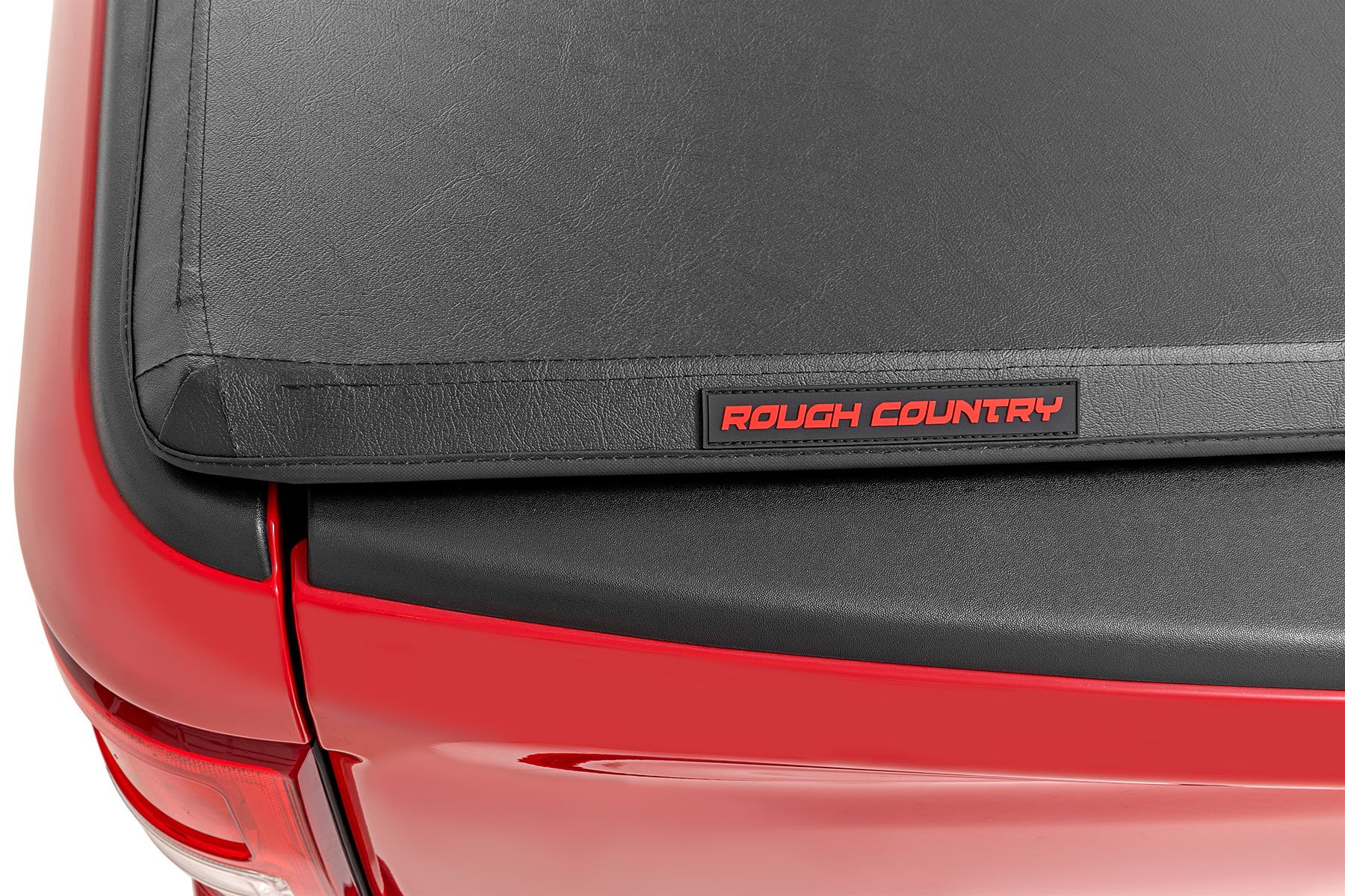 Rough Country Soft Tri-Fold Bed Cover 6β7β³ Bed Ford F-150 (21-26)/F-150 Lightning (22-26)