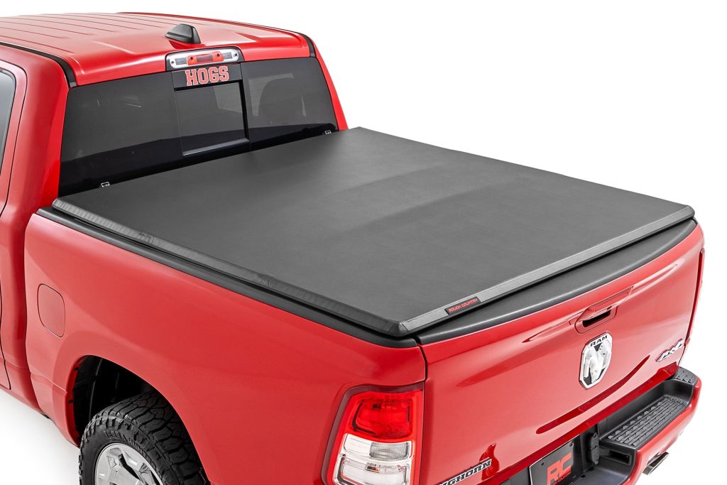 Rough Country Soft Tri-Fold Bed Cover 5’7″ Bed Ram 1500 (19-26)/1500 TRX (21-24)