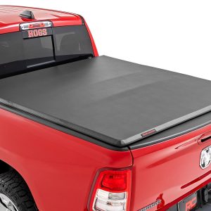 Rough Country Soft Tri-Fold Bed Cover 6’4″ Bed Ram 1500 (19-26)/1500 TRX (21-24)