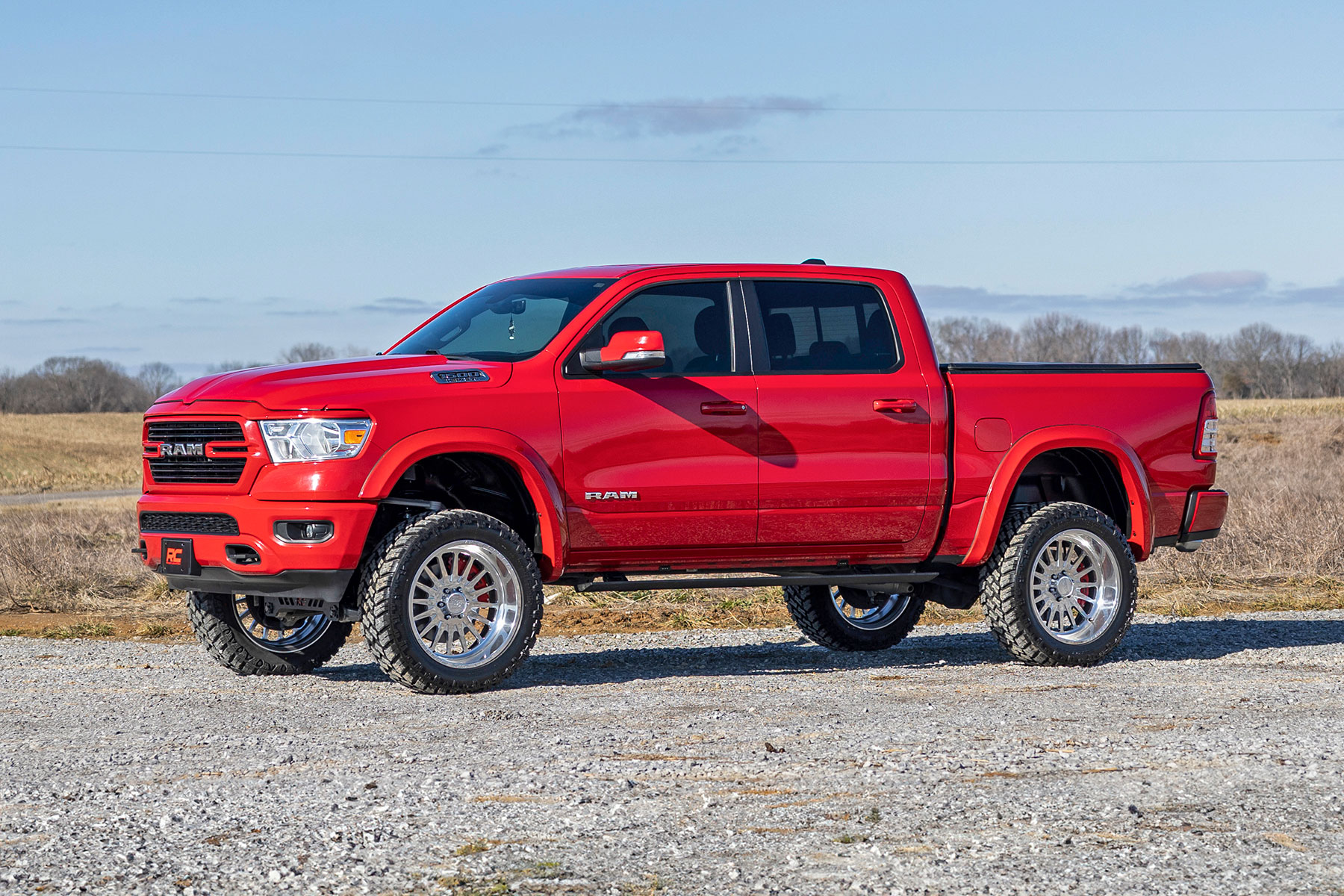 Rough Country Sport Fender Flares PW7 Bright White Ram 1500 2WD/4WD (2019-2024)