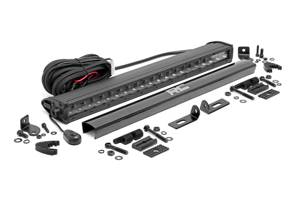 Rough Country LED Light Kit Bumper Mount 20″ Black Single Row Ford Ranger (19-23)