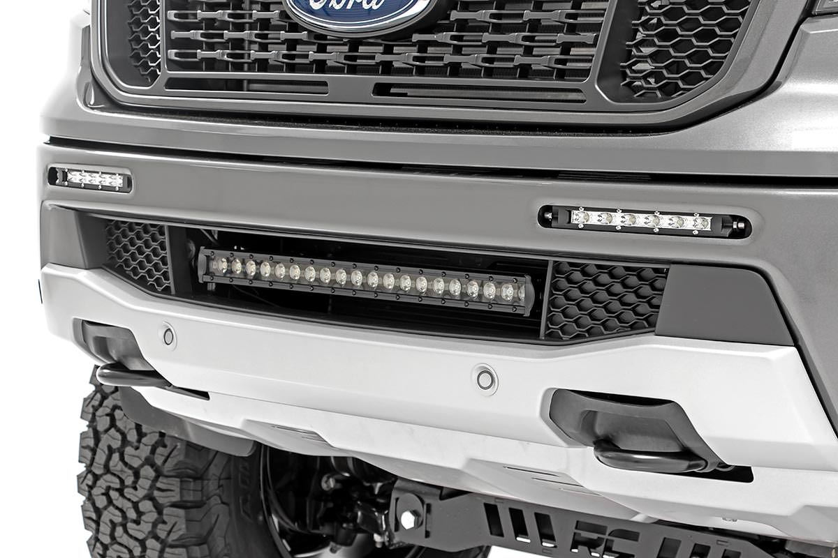 Rough Country LED Light Kit Bumper Mount 20β³ Spectrum Single Row Ford Ranger (19-23)