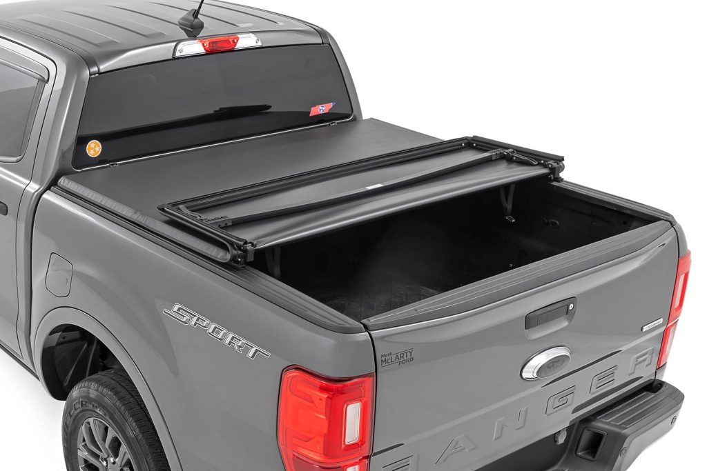 Rough Country Soft Tri-Fold Bed Cover 5′ Bed Ford Ranger 2WD/4WD (2019-2023)