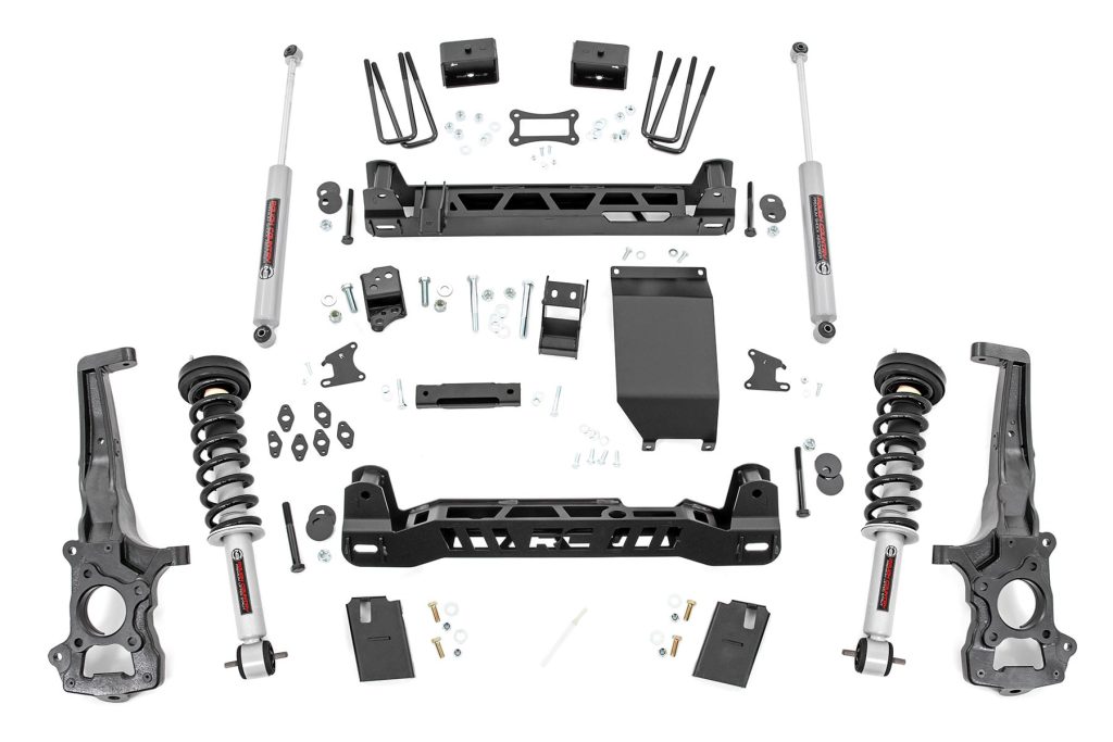 Rough Country 6 Inch Lift Kit N3 Struts Ford Ranger 4WD (2019-2023)