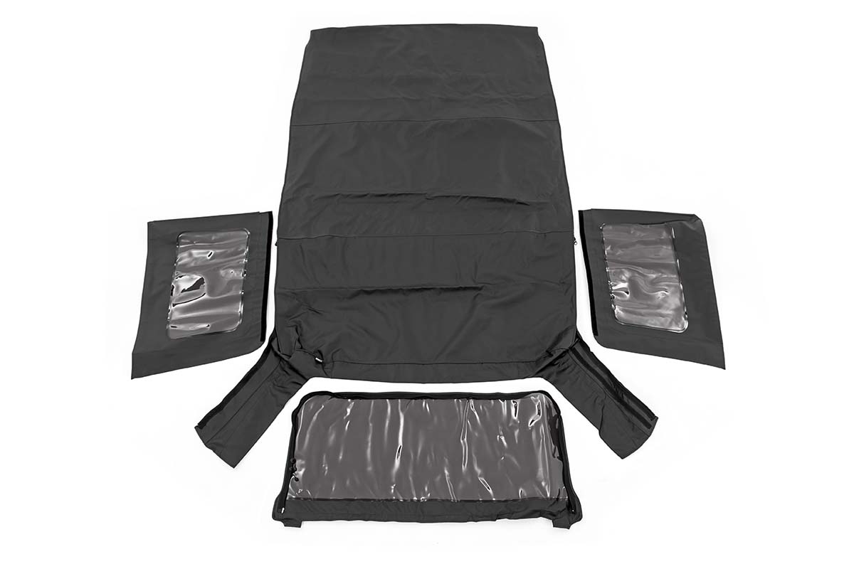 Rough Country Soft Top Replacement Black 4 Door Jeep Wrangler Unlimited (07-09)