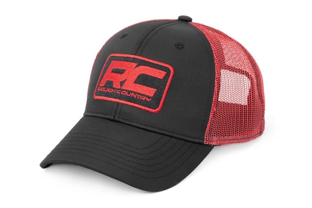Rough Country Hat Red Mesh Rough Country Patch Black/Red