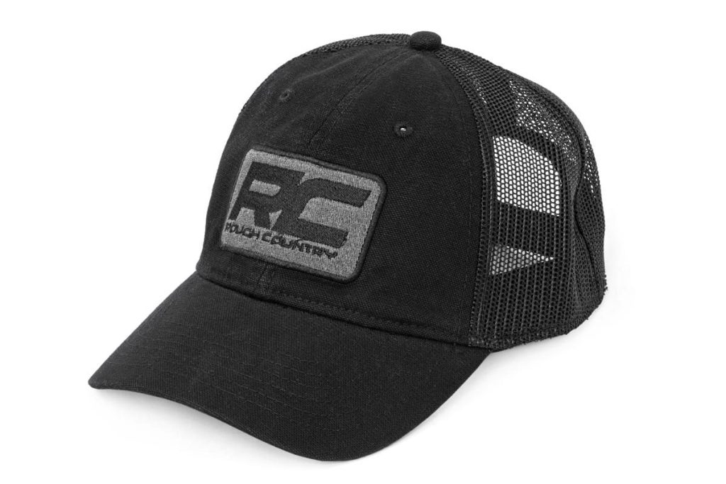 Rough Country Hat Mesh Rough Country Patch Black
