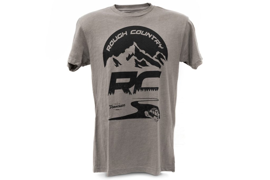Rough Country T-Shirt RC Mountains Warm Gray MD