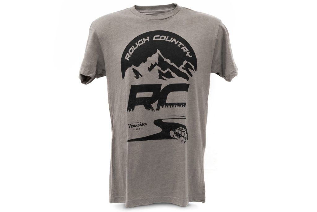 Rough Country T-Shirt RC Mountains Warm Gray 2XL
