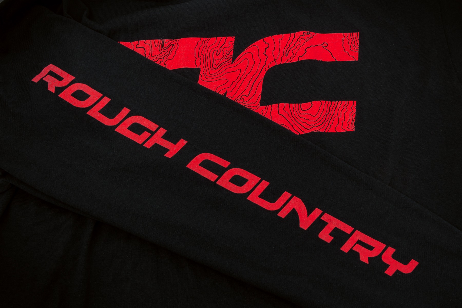 Rough Country Long Sleeve RC Tread Sleeve Black XL