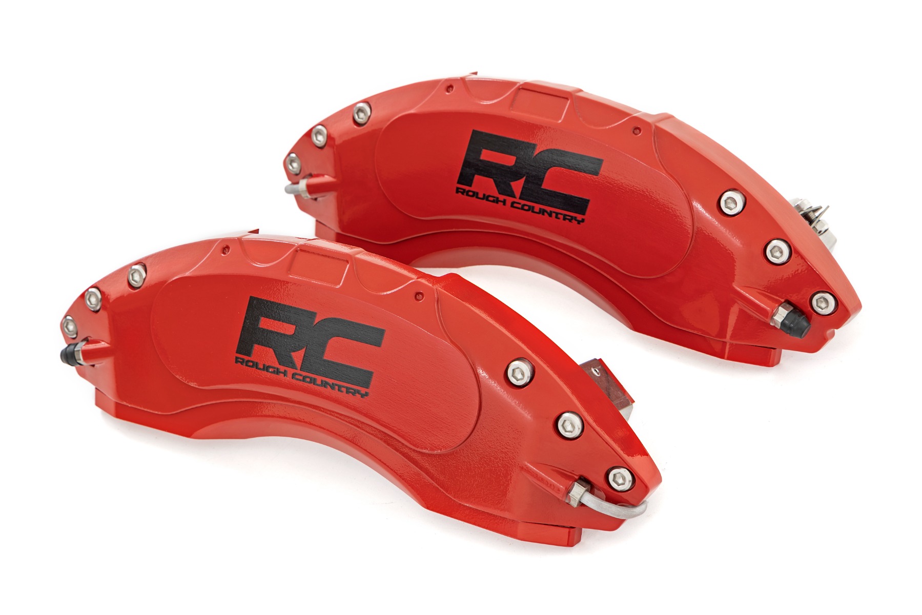 Rough Country Caliper Covers Rear Red Sport Jeep Wrangler JL (18-26)/Wrangler Unlimited (18-26)