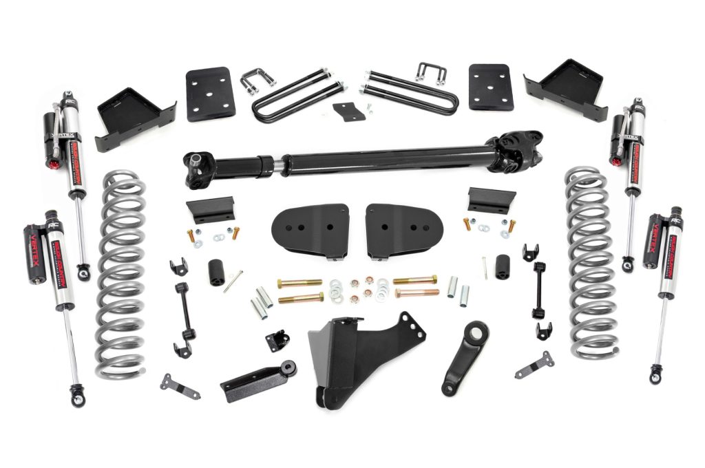 Rough Country 6 Inch Lift Kit Diesel FR D/S Vertex Ford F-250/F-350 Super Duty (23-26)