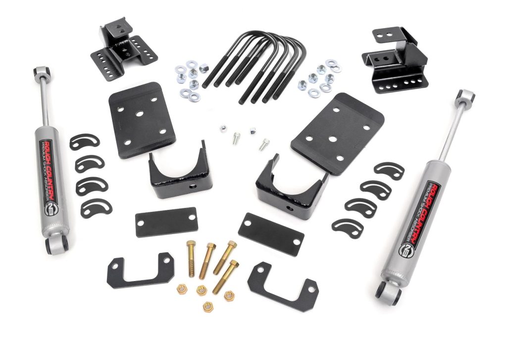 Rough Country Lowering Kit Str Drop 2″FR 4″RR Chevy/GMC 1500 (07-15)