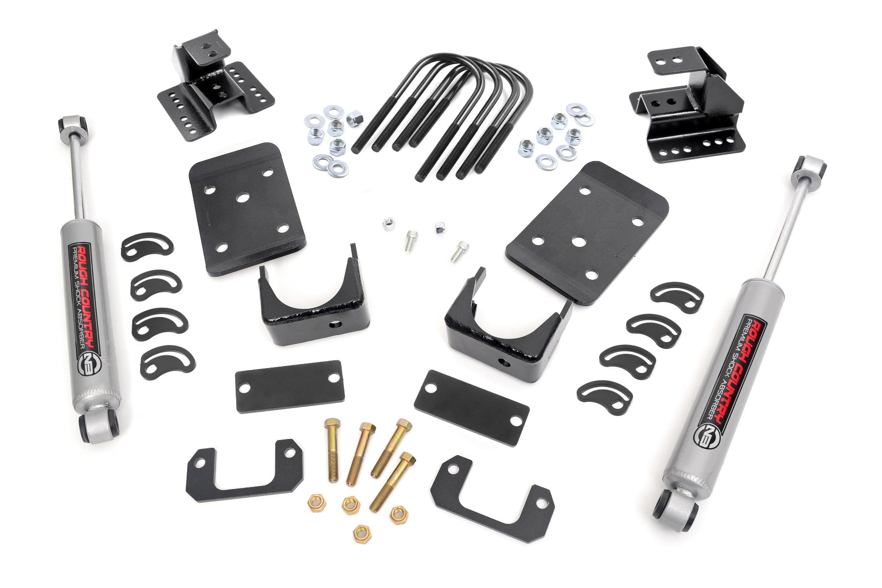 Rough Country Lowering Kit Str Drop 2β³FR 4β³RR Chevy/GMC 1500 (07-15)