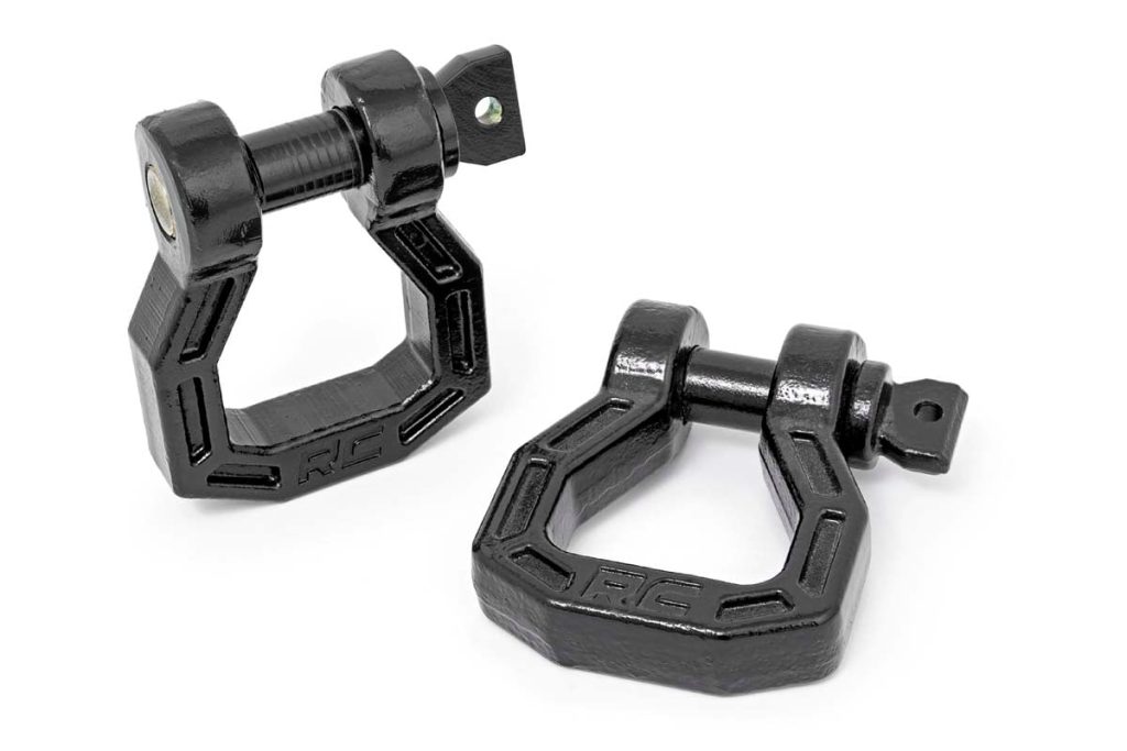 Rough Country D-Ring Forged Pair Black