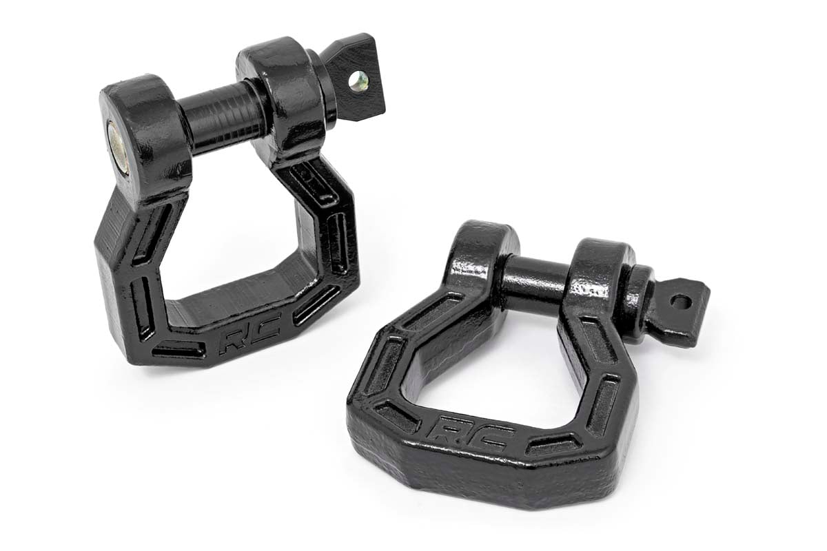 Rough Country D-Ring Forged Pair Black