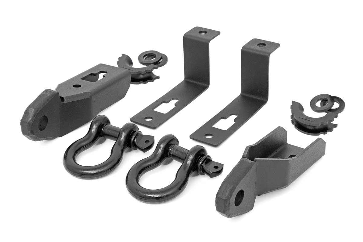 Rough Country Tow Hook Brackets D-Ring Combo Ford Ranger 2WD/4WD (2019-2023)