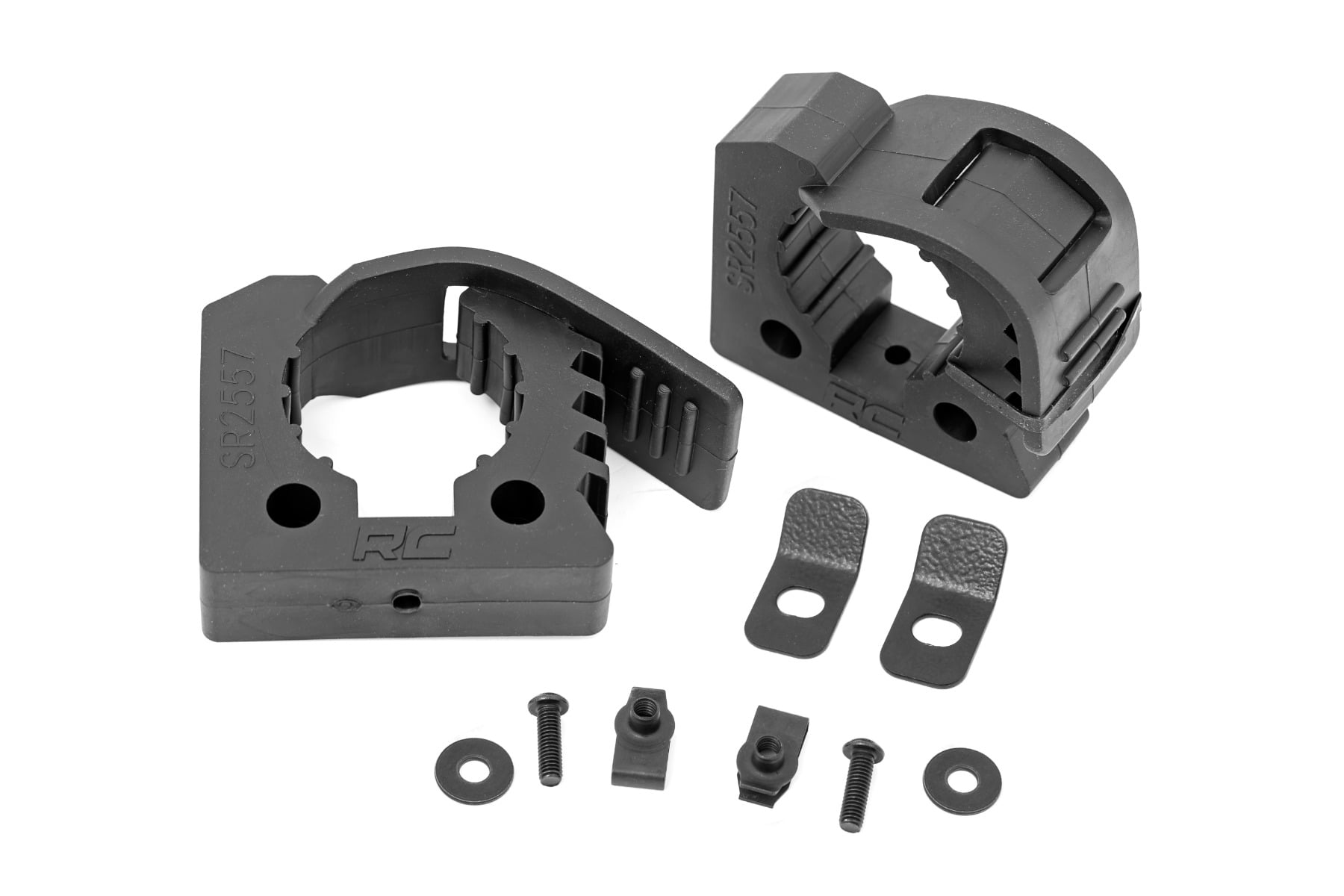 Rough Country Rubber Molle Panel Clamp Kit Universal 1β³ β 2 1/4β³ 2-Clamps