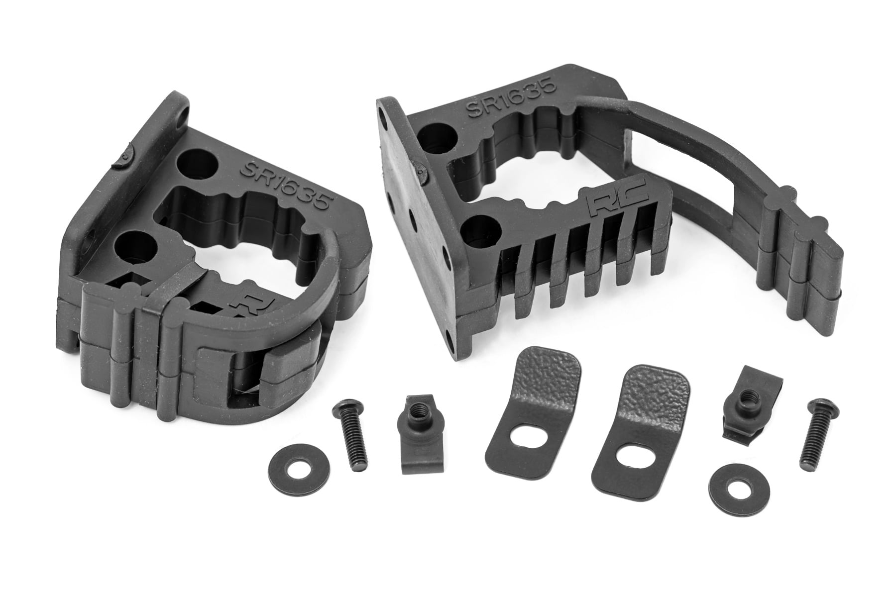 Rough Country Rubber Molle Panel Clamp Kit Universal 5/8β³ β 1 3/8β³ 2-Clamps