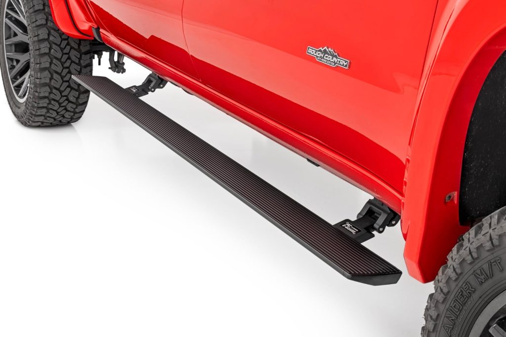Rough Country Power Running Boards Dual Electric Motor Double Cab Chevy/GMC 1500/2500HD/3500HD (19-26)